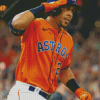 Houston Astros Michael Brantley Player Diamond Painting