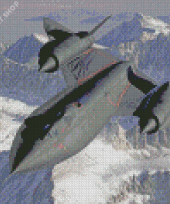 Lockheed SR 71 Blackbird Jets Diamond Painting