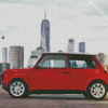 London Red Mini Car Diamond Painting