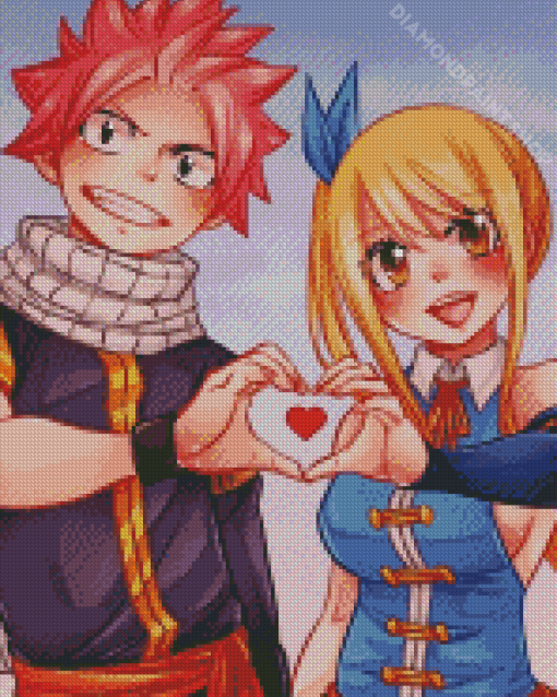 Natsu And Lucy Diamond Painting