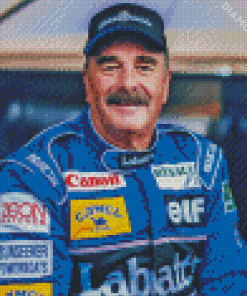 Nigel Mansell Car Racing Driver Diamond Painting