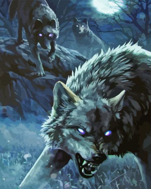 Pack Of Wolves Diamond Painting