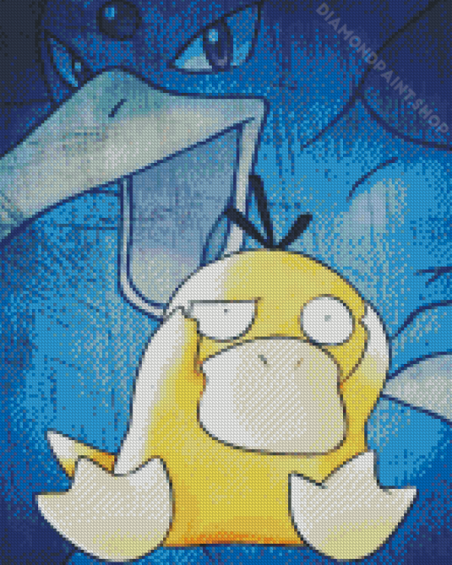 Psyduck Golduck Art Diamond Painting