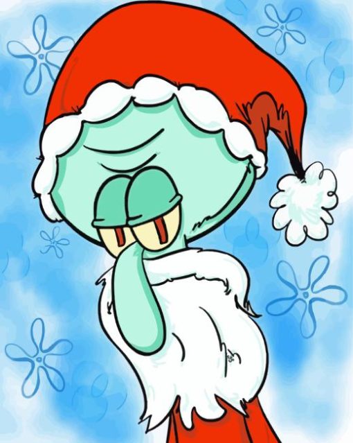 Santa Claus Squidward Diamond Painting