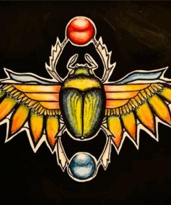 Scarab Insect Art Diamond Painting