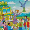 School Bus Art Diamond Painting