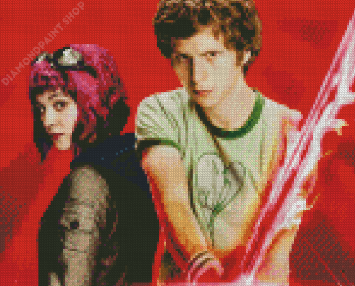 Scott Pilgrim Couple Characters By Diamond Painting