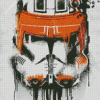 Splatter Commander Cody Helmet Diamond Painting