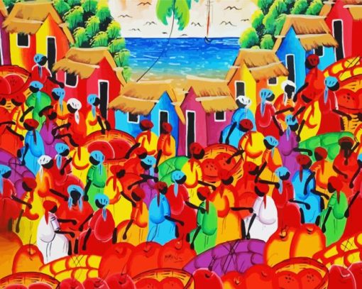 Abstract Dominican People Diamond Painting