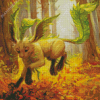 Autumn Leafeon Diamond Painting