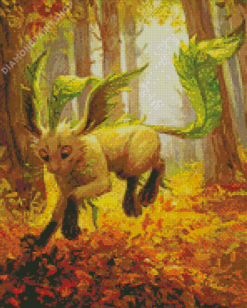 Autumn Leafeon Diamond Painting