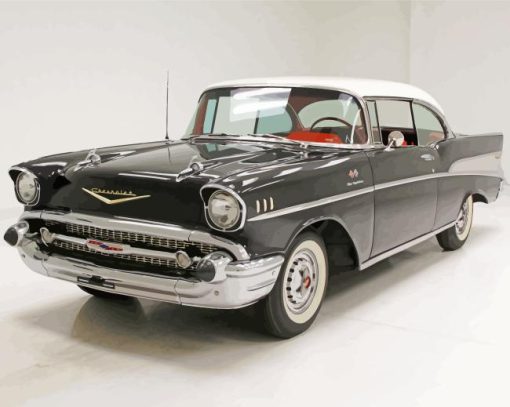 Black 1957 Chevrolet Belair Diamond Painting