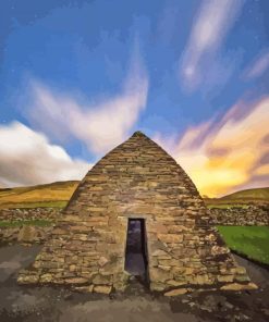 Gallarus Oratory Dingle Ireland At Sunset Diamond Painting