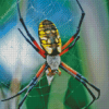 Golden Garden Spider Diamond Painting