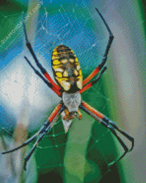 Golden Garden Spider Diamond Painting