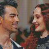 Joe Jonas And Sophie Turner Side Profiles Diamond Painting