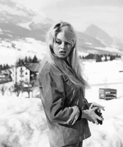 Monochrome Bridget Bardot Diamond Painting