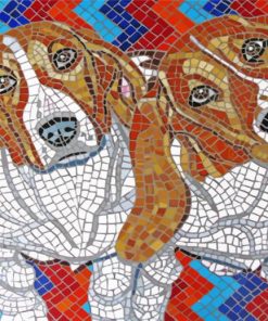 Mosaic Dogs Diamond Painting