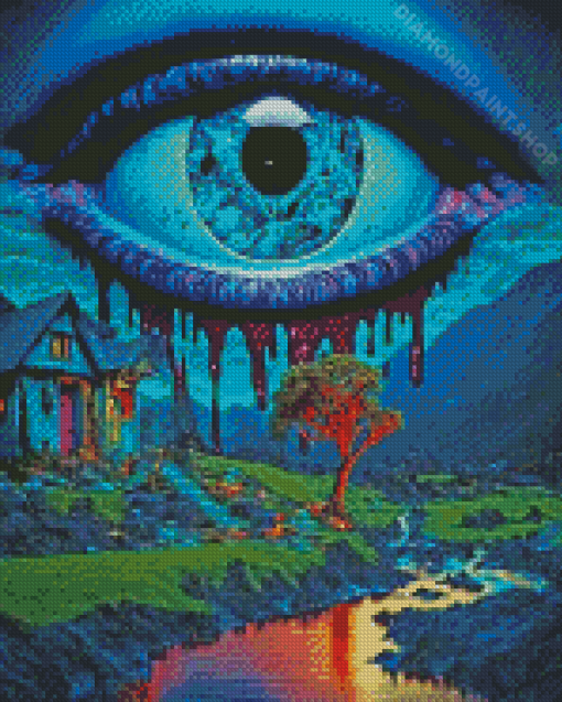 Sad Eye Diamond Painting