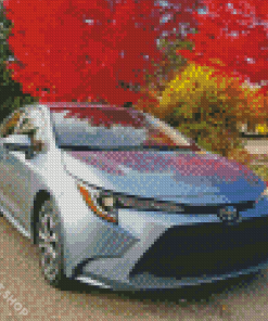 Grey Corolla Diamond Painting