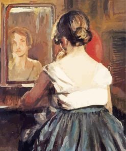 Lady In The Mirror Diamond Painting