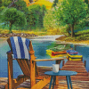 Lakeside Escap Diamond Painting