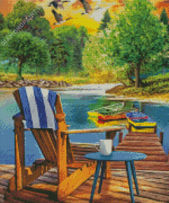 Lakeside Escap Diamond Painting