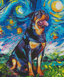 Rottweiler Art Diamond Painting