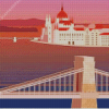 Budapest Bridge Poster Diamond Painting