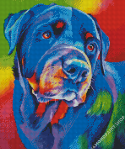 Cute Rottweiler Diamond Painting