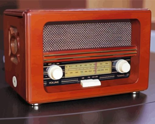 Vintage Radio Diamond Painting