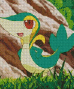 Cute Snivy Diamond Painting