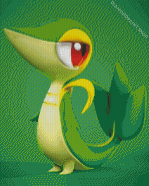 Snivy Pokemon Spice Diamond Painting