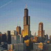 Willis Tower Chicago Diamond Painting