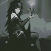 Black And White Tharja Diamond Painting