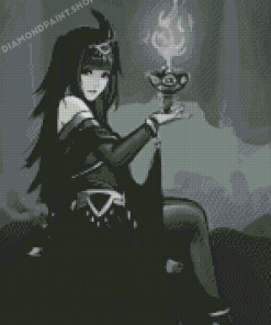 Black And White Tharja Diamond Painting