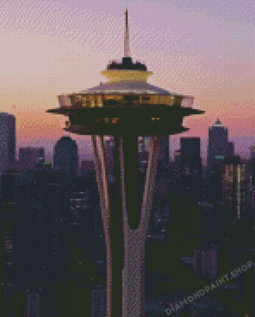 Washington Space Needle Tower Diamond Painting