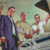 GTA 5 Game Characters Diamond Painting