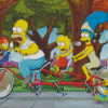 Tandem Bike Simpsons Diamond Painting