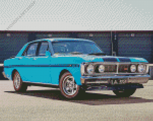 Blue Ford Falcon GTHO Diamond Painting