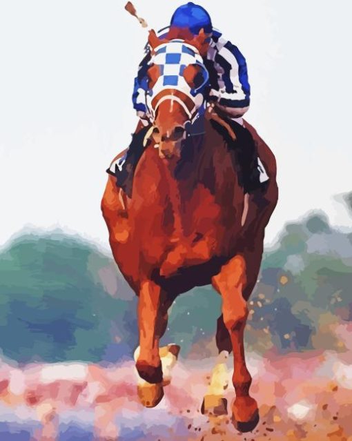 Secretariat Horse Racing Diamond Painting