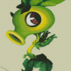 Green Peashooter Diamond Painting