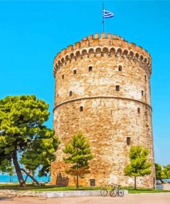 White Tower Of Thessaloniki Diamond Painting