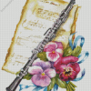 Bassoon And Flowers Diamond Painting