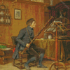 Man Playing Bassoon Diamond Painting