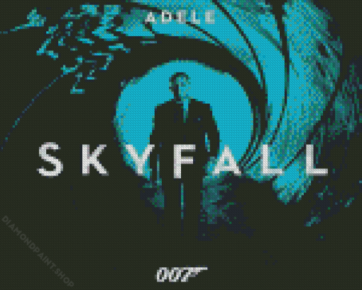 Skyfall Movie Poster Diamond Painting