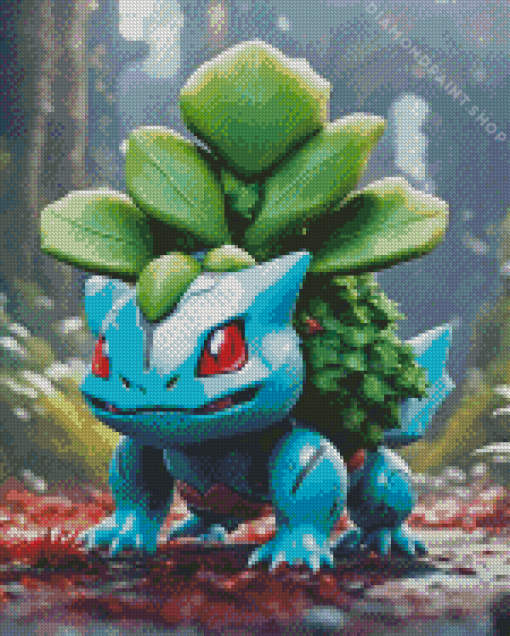 Cute Ivysaur Pokemon Diamond Painting art