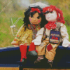 Cute Rosie And Jim Diamond Painting