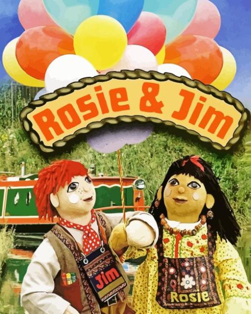 Rosie And Jim Diamond Painting art