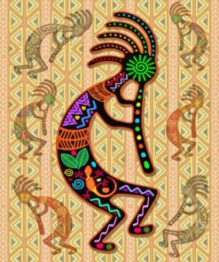 Kokopelli Rainbow Diamond Painting